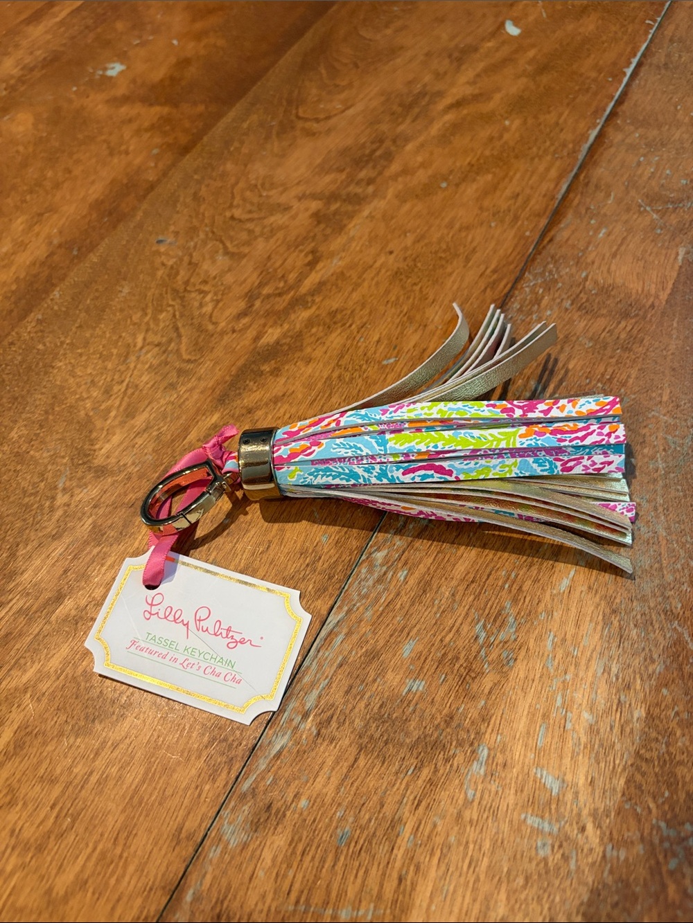 Lilly Pulitzer Tassel Keychain NWT let’s cha-cha